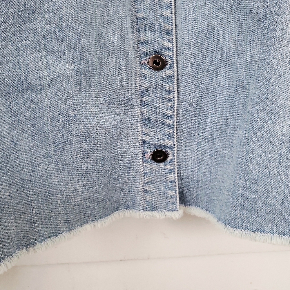 Women's Dylan Denim Trucker Sherpa Faux Fur Collar Jacket XL / NWOT - Picture 6 of 9